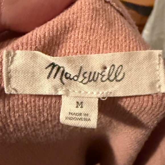 Madewell Whisper Cotton Scoopneck Tank Top Mauve Women's Sz M - Picture 5 of 5